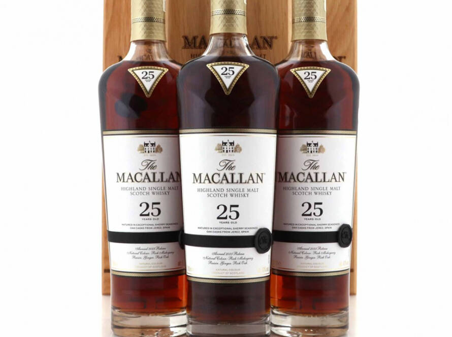 Macallan 25 Year Old Sherry Oak 2023 Release 3 x 70cl