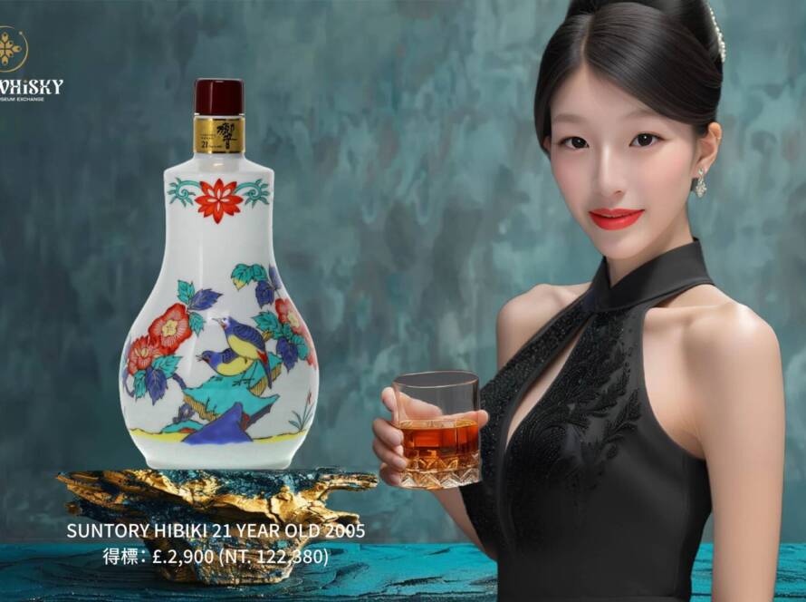 SUNTORY HIBIKI 21 YEAR OLD 2005 CERAMIC ARITA DECANTER (60cl)